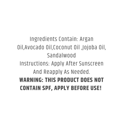 KRISP tanning oil ingredients